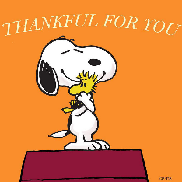Thanksgiving Quotes Snoopy
 Thankful