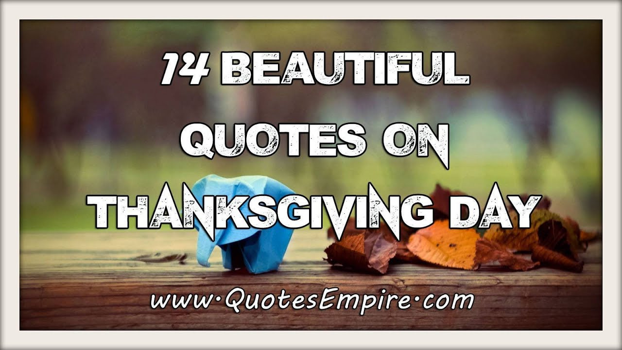Thanksgiving Quotes Thanksgivingquotes
 14 Beautiful Thanksgiving Quotes