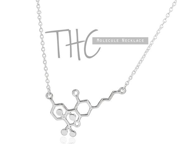 Thc Molecule Necklace
 Stunning THC Molecule Necklaces Science Necklace by seeflower