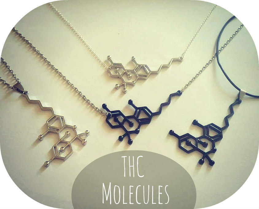 Thc Molecule Necklace
 THC Molecule Jewelry Necklace Earring Keychain Bracelet Anklet
