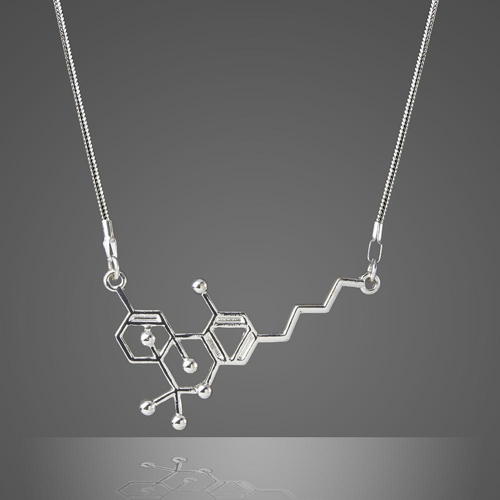Thc Molecule Necklace
 THC Molecule Necklace