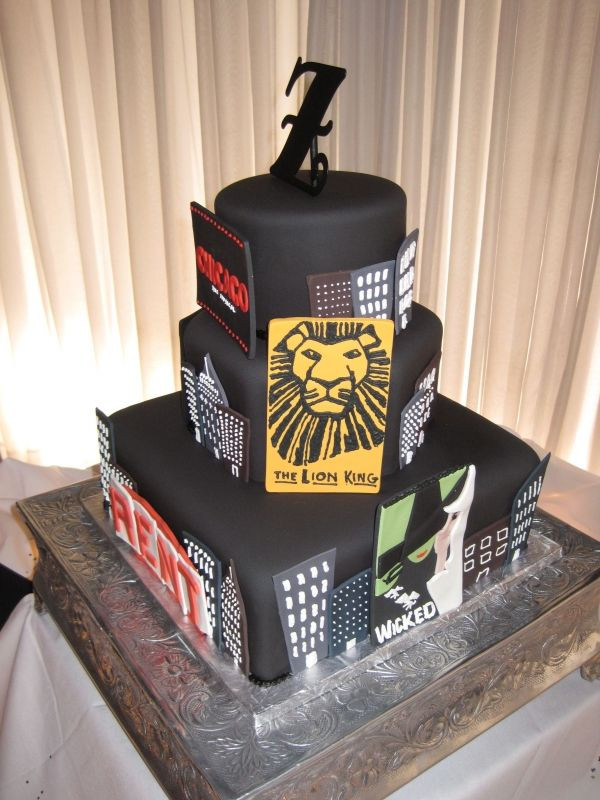 The Birthday Party Playwright
 cool Broadway wedding cake Oh my freaking gosh