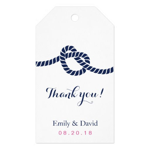The Knot Wedding Favors
 Wedding Favor Tag Royal Blue Tying the Knot