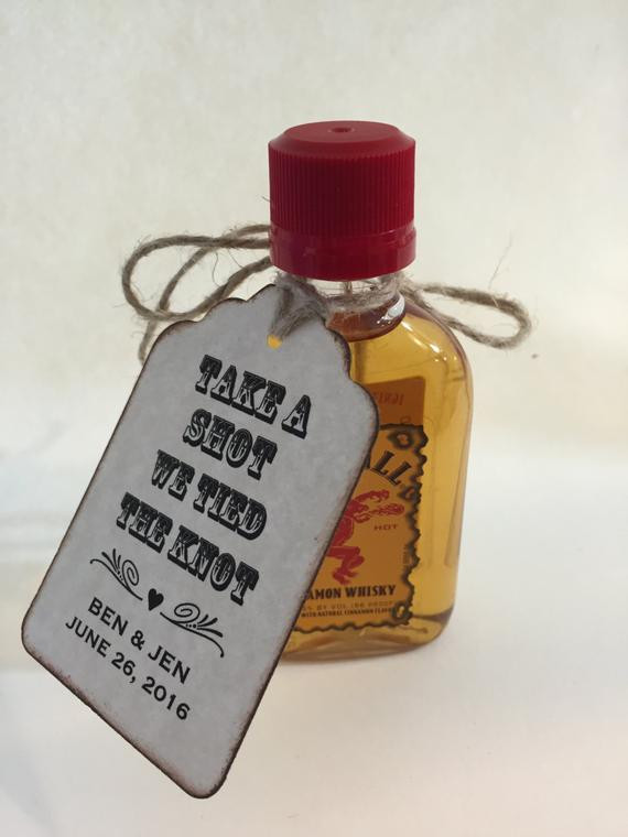 The Knot Wedding Favors
 50 Take A Shot We Tied The Knot Personalized Wedding Favor