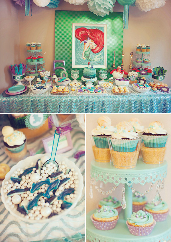 The Little Mermaid Party Ideas
 DIYed Ariel Themed Little Mermaid Birthday Party