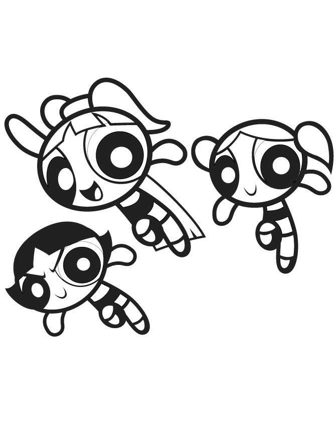 The Powerpuff Girls Coloring Pages
 Free Printable Powerpuff Girls Coloring Pages For Kids