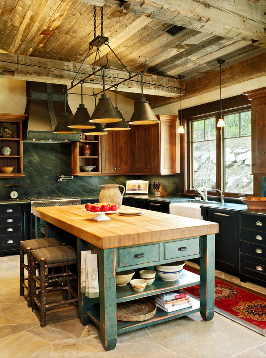The Rustic Kitchen
 Stunning Kitchen Designs with Two Toned Cabinets