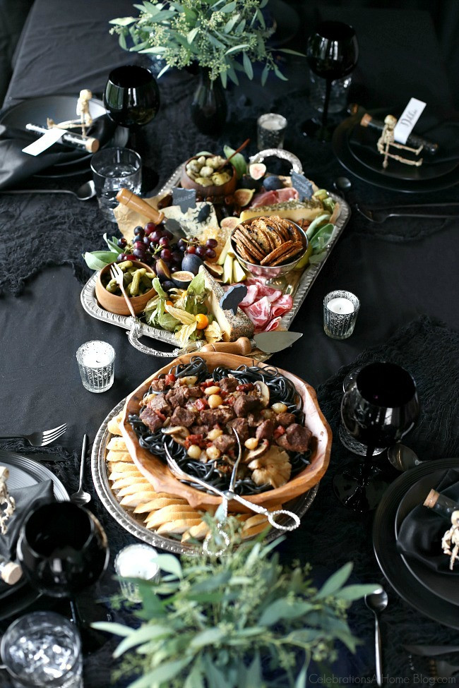 Themed Dinner Party Ideas For Adults
 Halloween Themed Dinner Party in Black Celebrations at Home