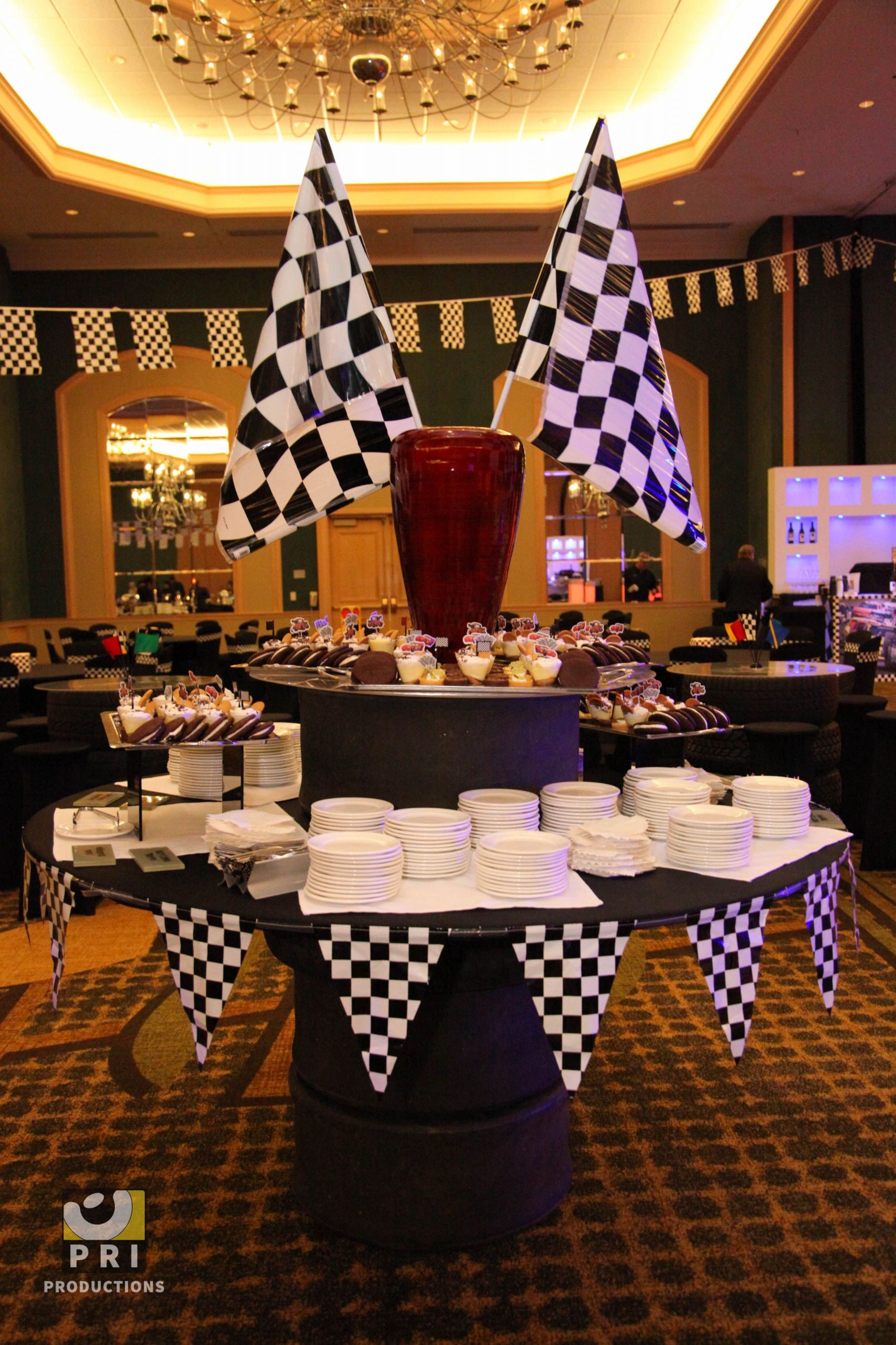 Themed Dinner Party Ideas For Adults
 Checkered pennant banner for a race or nascar themed