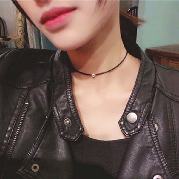Thin Black Choker Necklace
 Shop for Leiiy Simple Fashion Choker Necklace Thin Black