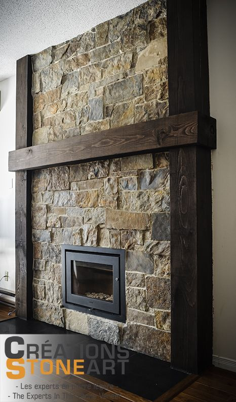 Thin Electric Fireplace
 Fireplace done with Kiamichi Natural Thin Stone Veneer