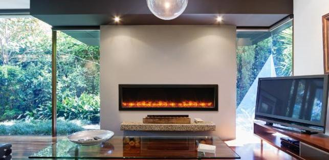 Thin Electric Fireplace
 Incredibly Thin At Just 4" Inches Depth Amantii Electric