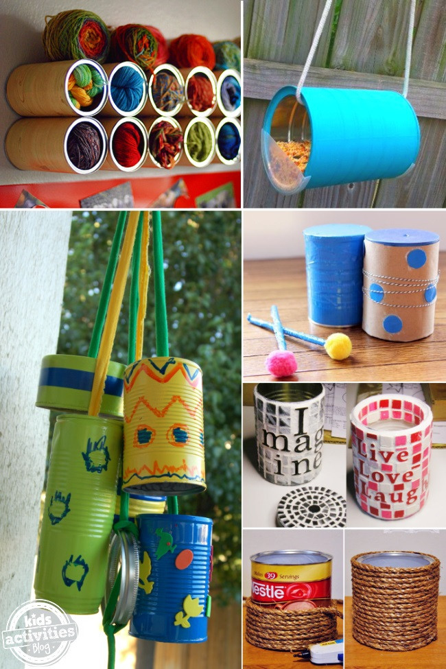 Things Kids Can Make
 Things you can make with a coffee can