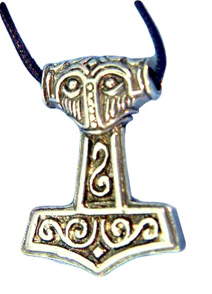 Thor's Hammer Necklace
 BUTW Thor s hammer necklace pewter pendant viking 5108A