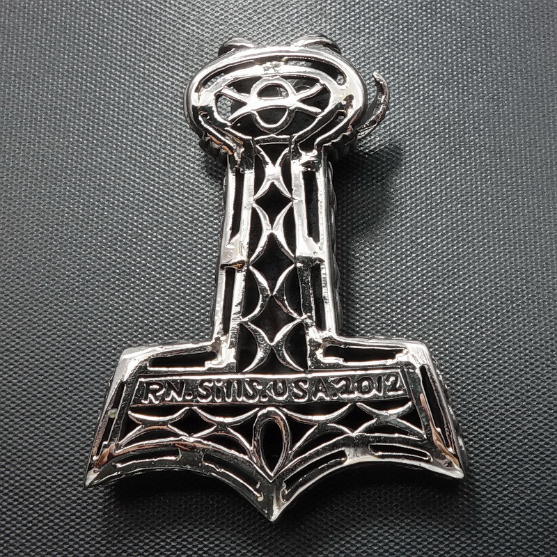 Thor's Hammer Necklace
 Thor s Hammer Pendant RAVEN MJOLNIR Viking Necklace