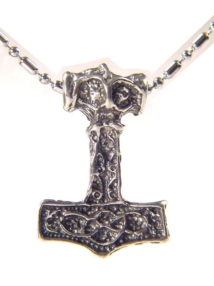 Thor's Hammer Necklace
 BUTW Thor s hammer necklace Norse Viking 24" stainless