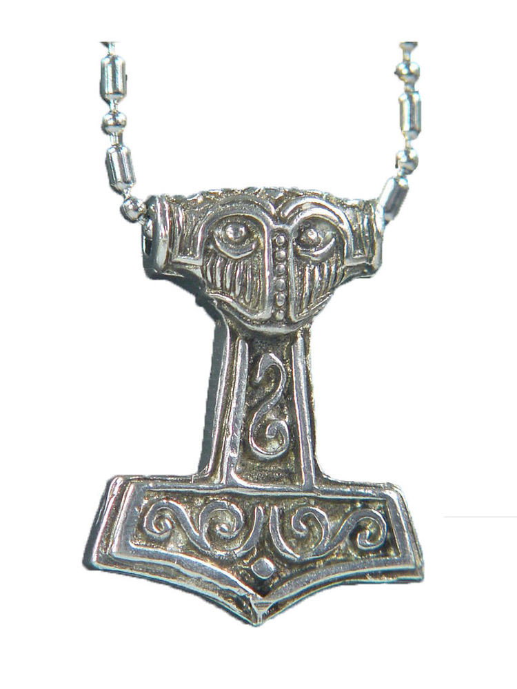Thor's Hammer Necklace
 BUTW Thor s hammer necklace pewter pendant Mjollnir Odin