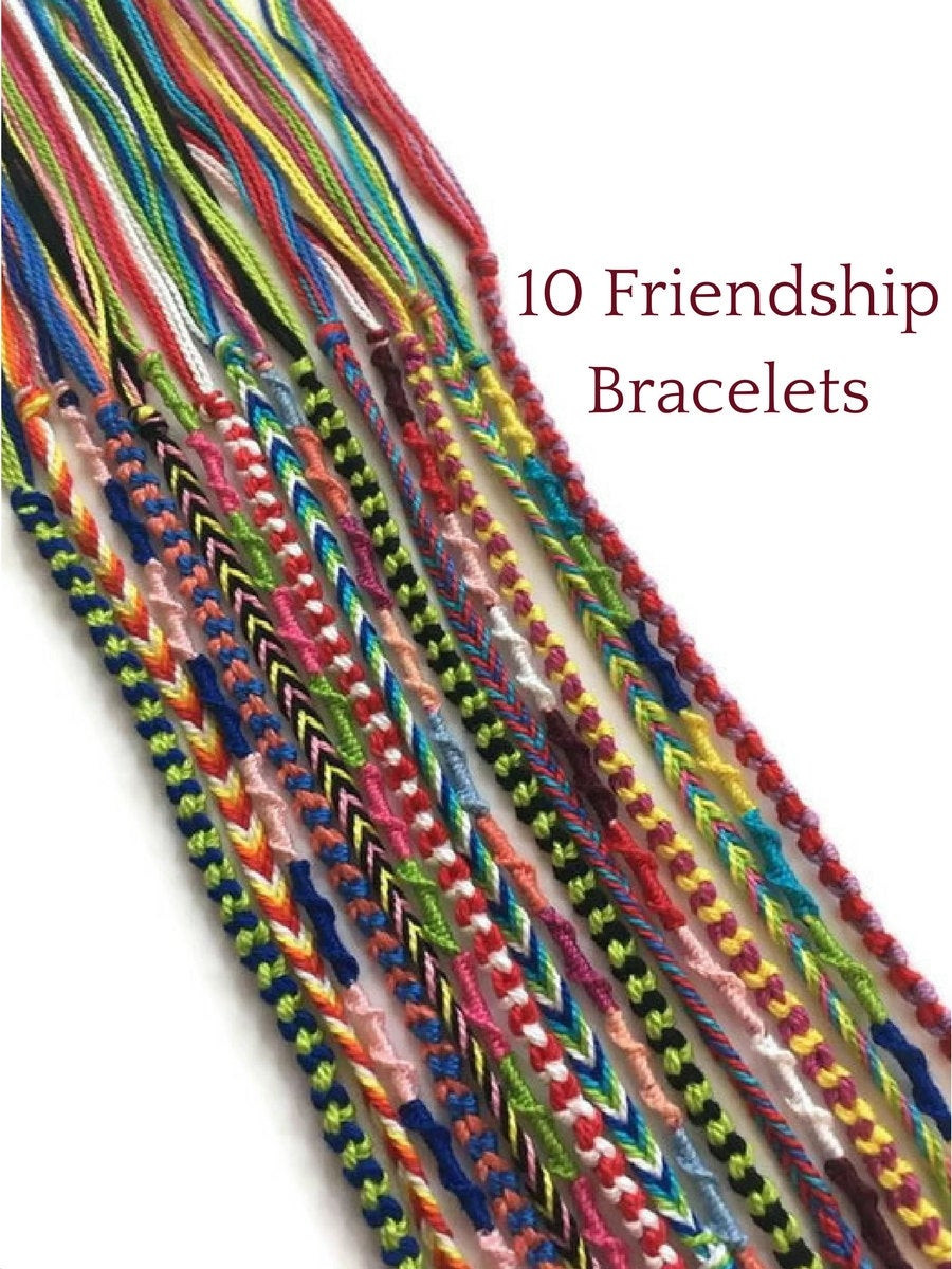Thread Bracelet
 10 String Bracelets Friendship Bracelets Thread Bracelets