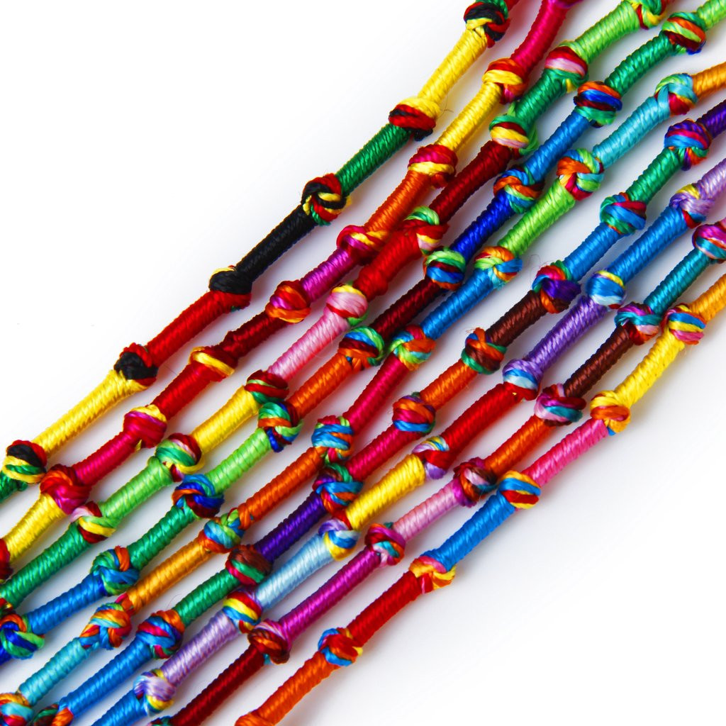 Thread Bracelet
 9 x Hippie Colorful Braided Friendship Bracelets Thread
