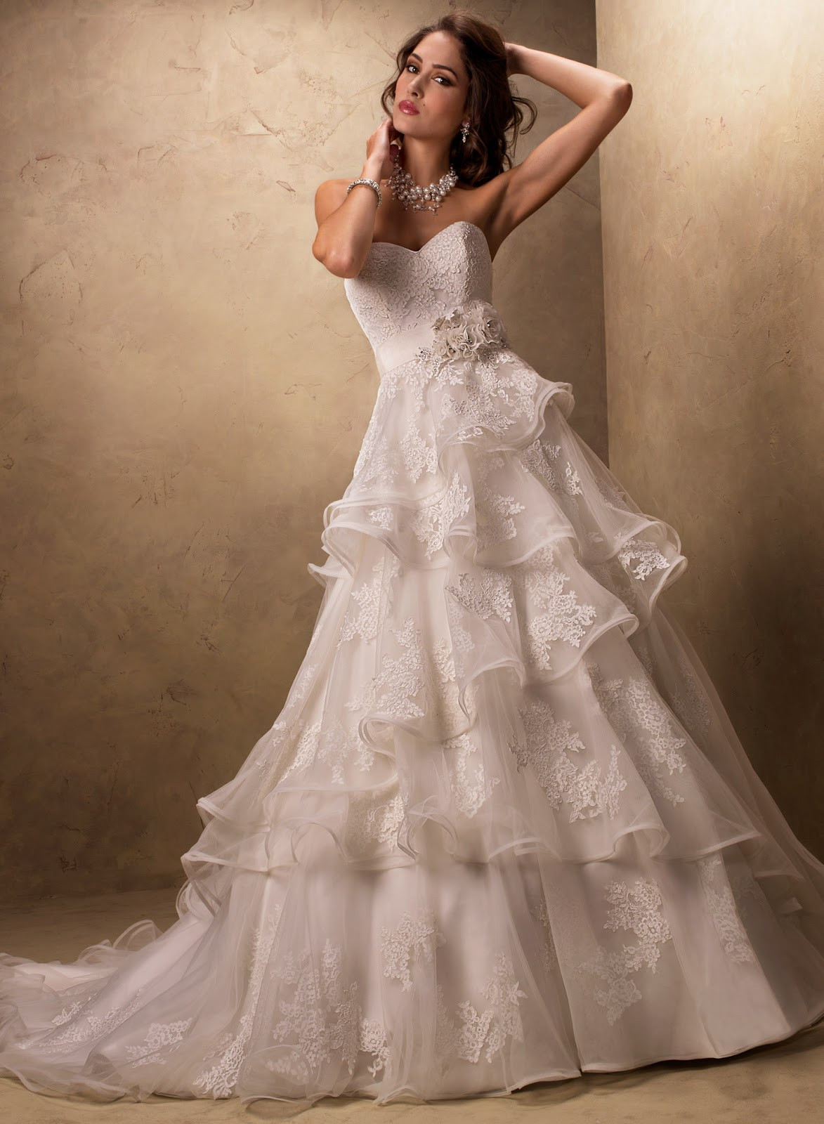Tiered Wedding Dress
 Blog of Wedding and Occasion Wear 2014 Fairy Tale Wedding
