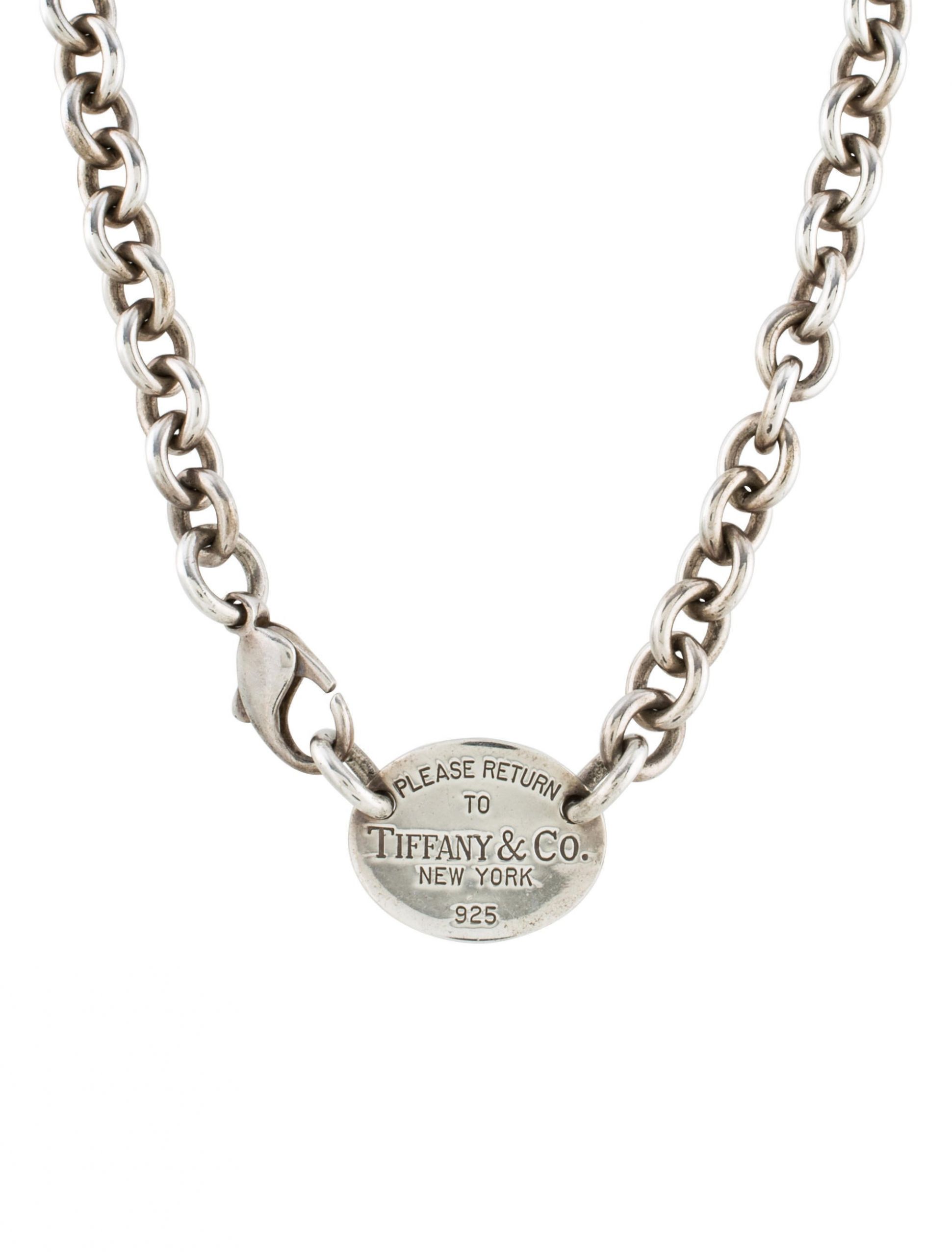Tiffany And Co Necklace
 Tiffany & Co Return To Tiffany Oval Tag Necklace