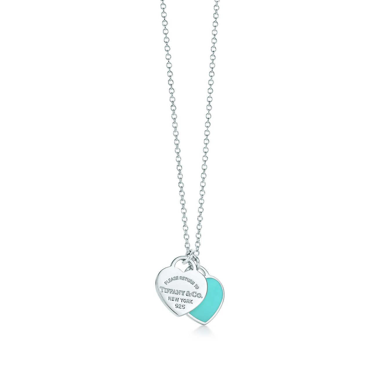 Tiffany And Co Necklace
 Tiffany & Co Return To Tiffanytm Mini Double Heart Tag
