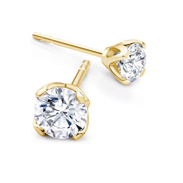 Tiffany Diamond Earrings
 Tiffany Inspired Lotus 4 Claw Diamond Stud Earring