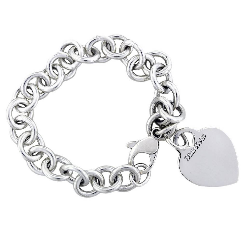 Tiffany Sterling Silver Bracelet
 Tiffany & Co Sterling Silver Heart Charm Bracelet
