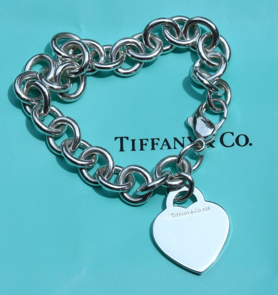 Tiffany Sterling Silver Bracelet
 TIFFANY & CO STERLING SILVER HEART TAG CHARM BRACELET