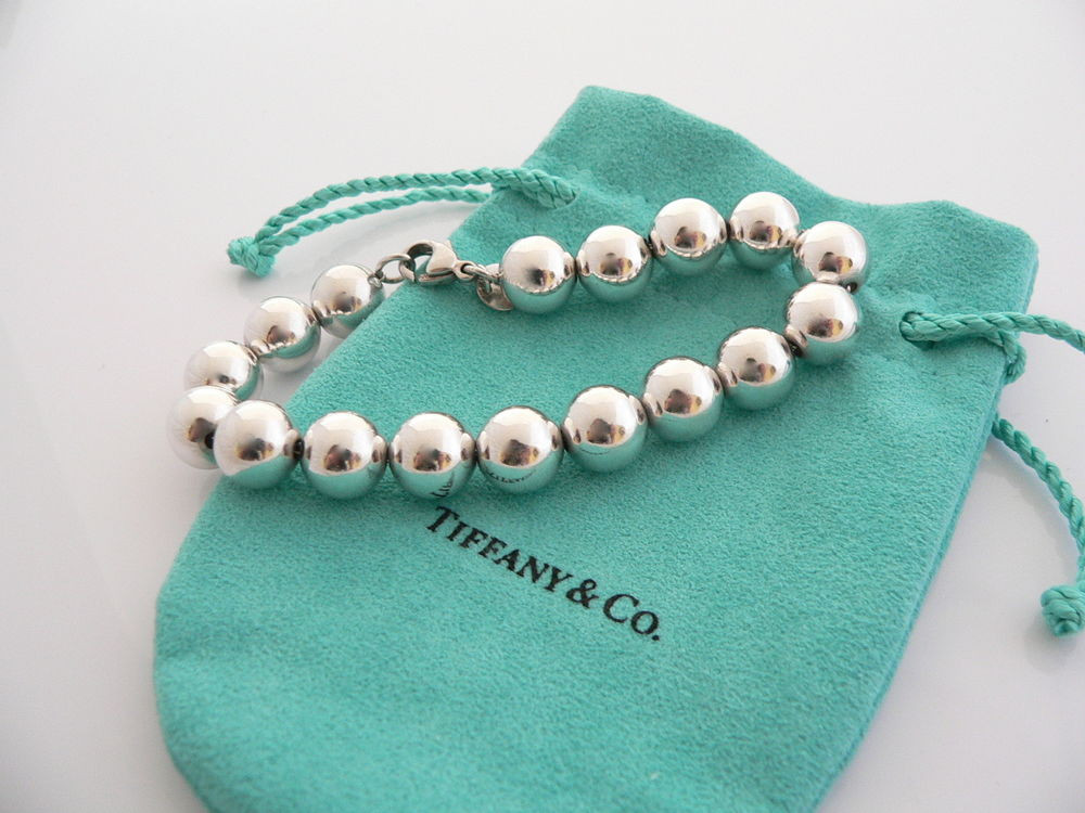 Tiffany Sterling Silver Bracelet
 Tiffany & Co Sterling Silver 10 MM Ball Bead Bracelet