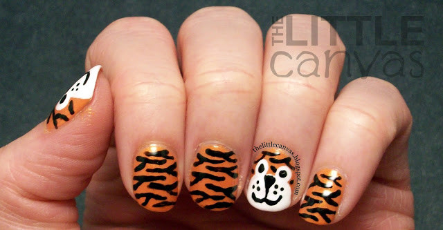 Tiger Nail Art
 Tiger Nail Art Re Visited The Little Canvas