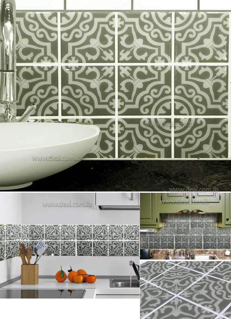 Tile Decals For Kitchen
 25cmx25cm Tile decals SET of 16 tile stickers for kitchen
