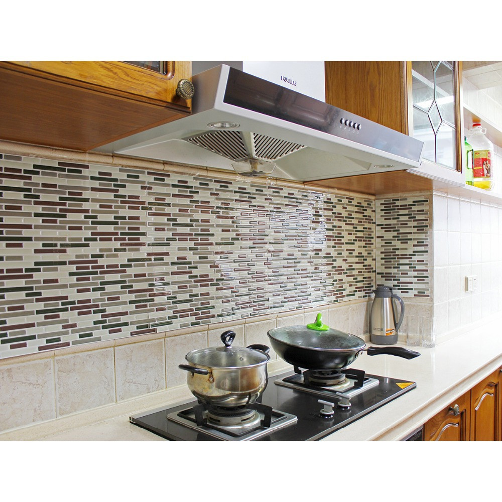 Tile Decals For Kitchen
 Fancy fix Vinyl Peel and Stick Decorative Backsplash