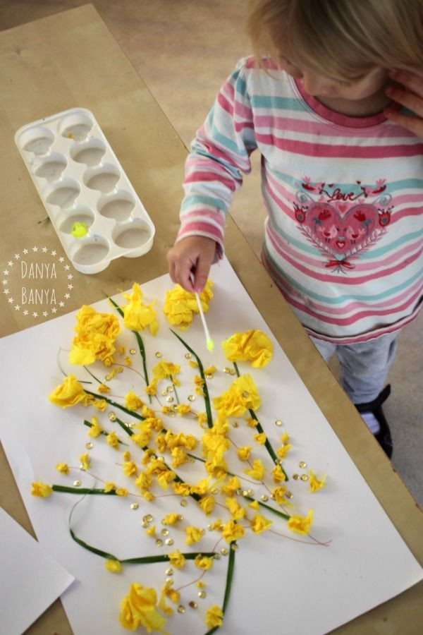 Toddler Arts And Craft Projects
 Australian Wattle Craft for Kids