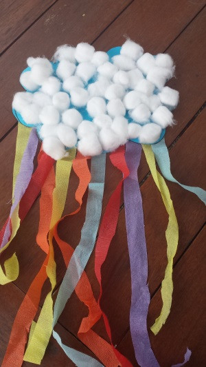 Toddler Arts And Craft Projects
 Rain Cloud Rainbow