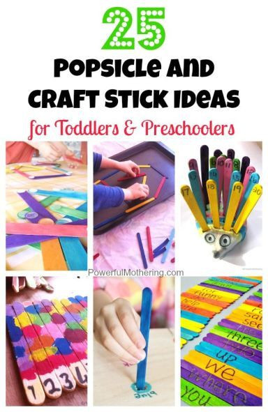 Toddler Arts And Craft Projects
 25 Popsicle and Craft Stick Ideas for Toddlers and