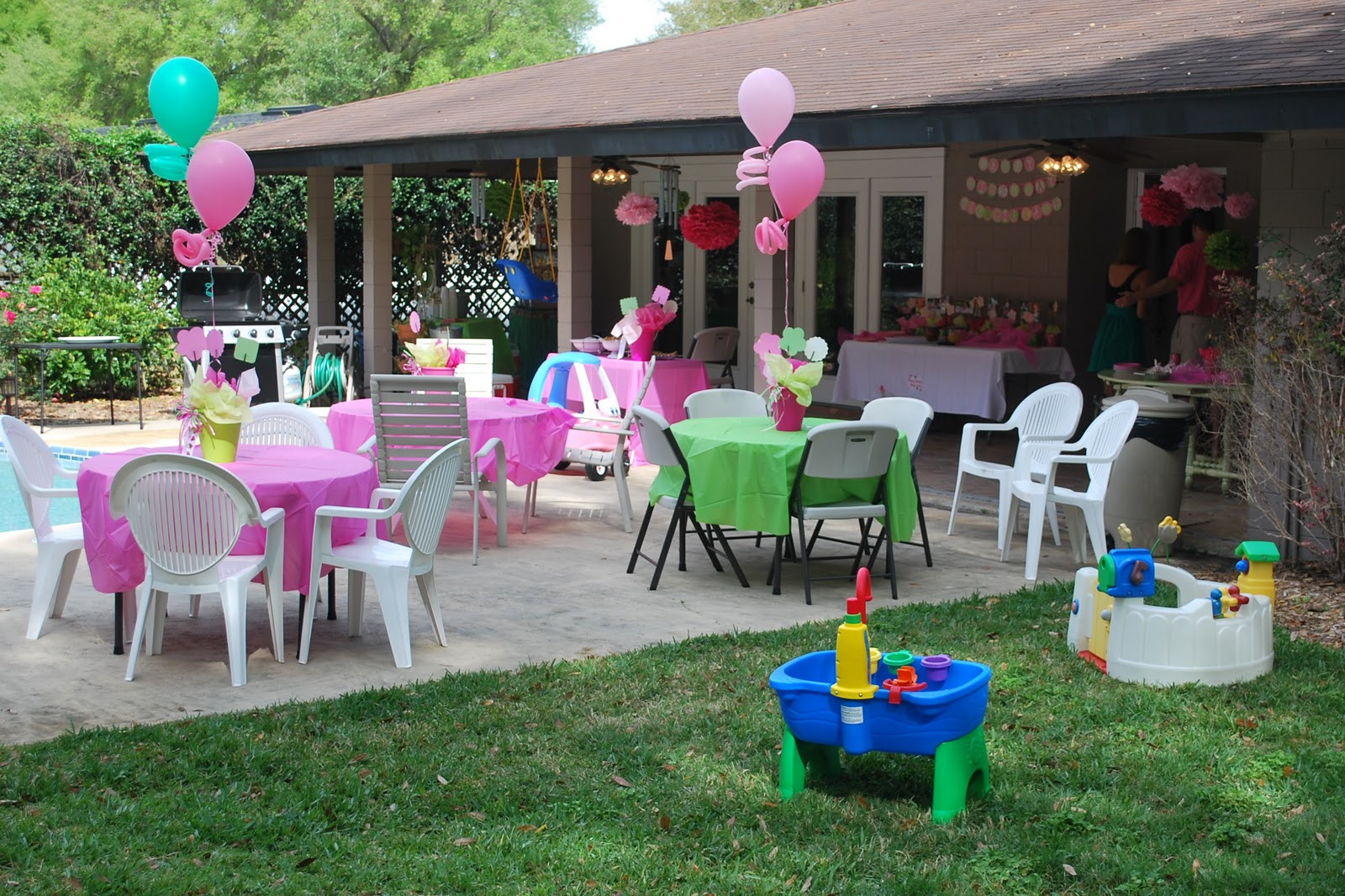 Toddler Backyard Birthday Party Ideas
 The Stuart Family Georgia Kate s First Birthday Party