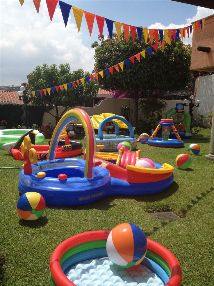 Toddler Backyard Birthday Party Ideas
 1st Birthday Pool Party