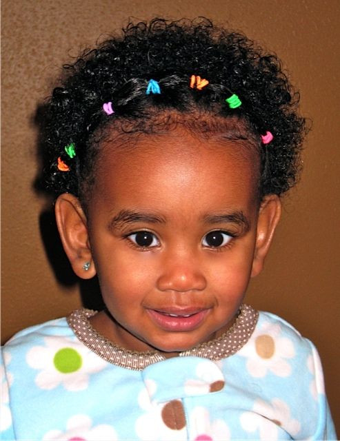 Toddler Black Girl Hairstyles
 Easy Baby Style This looked great and held all day on L
