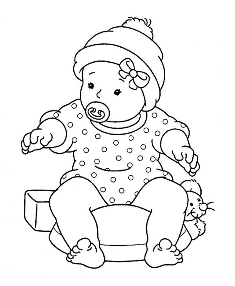 Toddler Boy Coloring Pages
 Free Printable Baby Coloring Pages For Kids