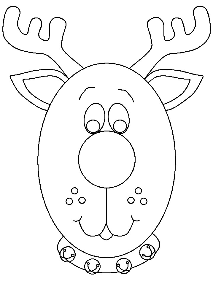 Toddler Christmas Coloring Pages Free
 free coloring reindeer sheets