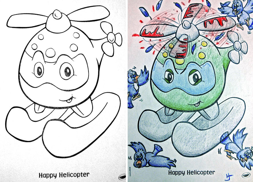 Toddler Coloring Book
 Adulti che colorano i libri per bambini Cattivi cattivi