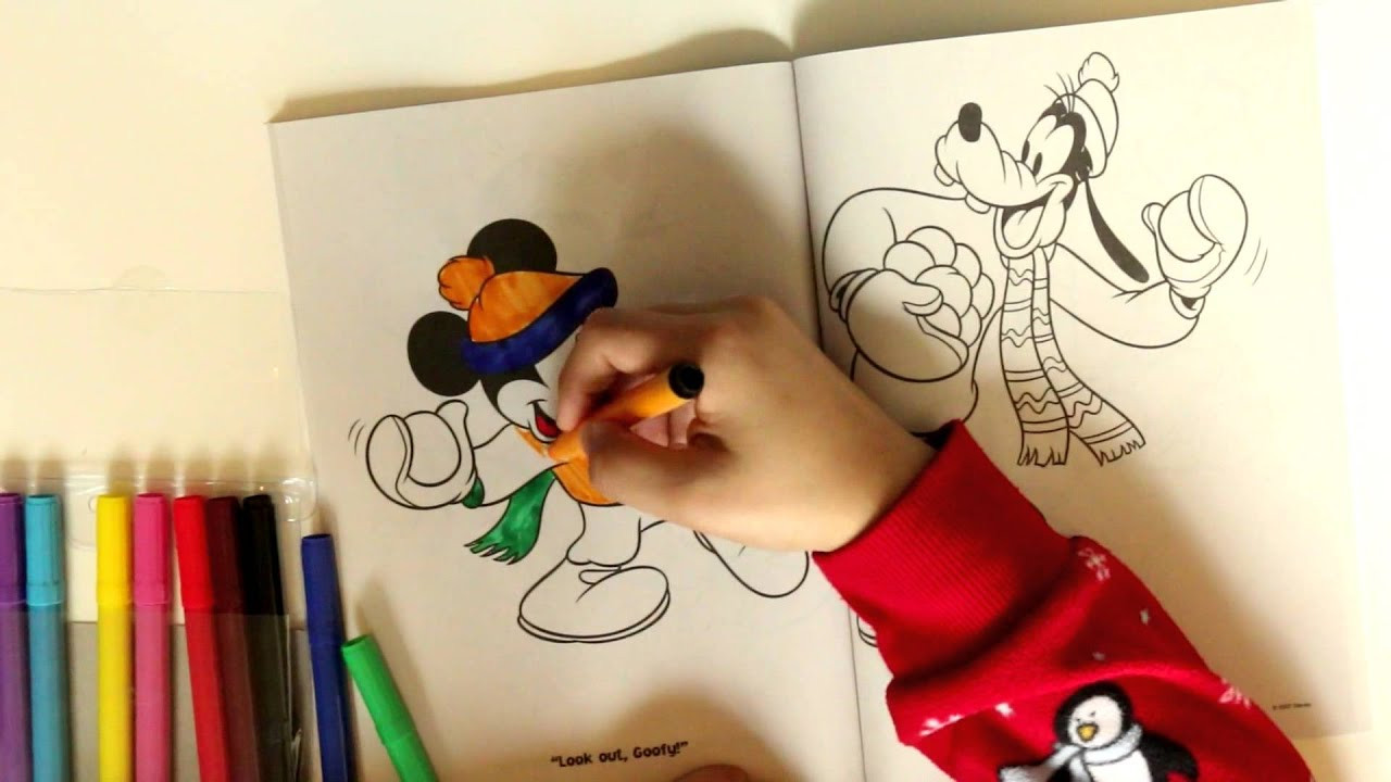 Toddler Coloring Book
 mickey mouse color book kids fun kinder eggs drawing