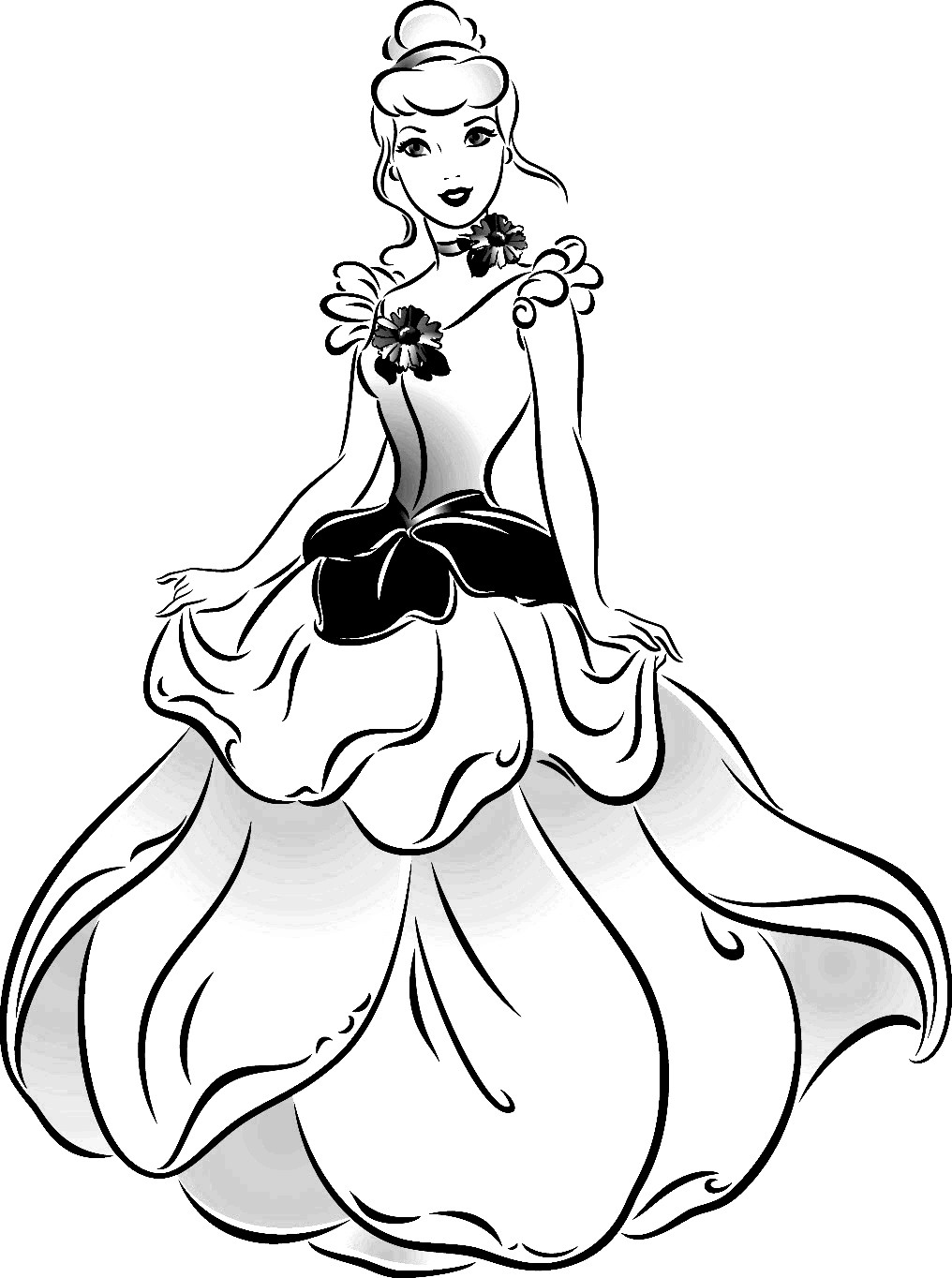 Toddler Coloring Pages
 Cinderella s Beauty Book x