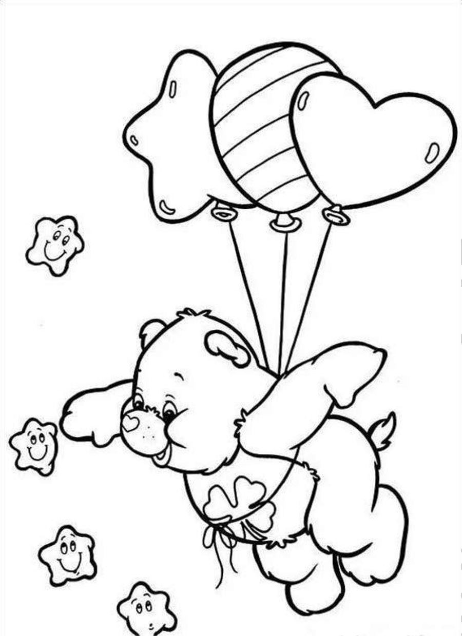 Toddler Coloring Pages
 Free Printable Care Bear Coloring Pages For Kids
