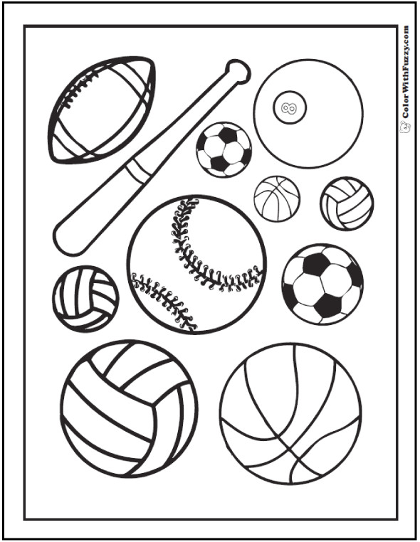 Toddler Coloring Pages Pdf
 121 Sports Coloring Sheets Customize And Print PDF