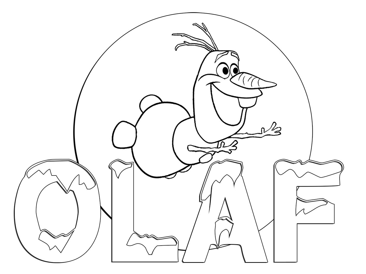 Toddler Coloring Sheet
 Frozens Olaf Coloring Pages Best Coloring Pages For Kids