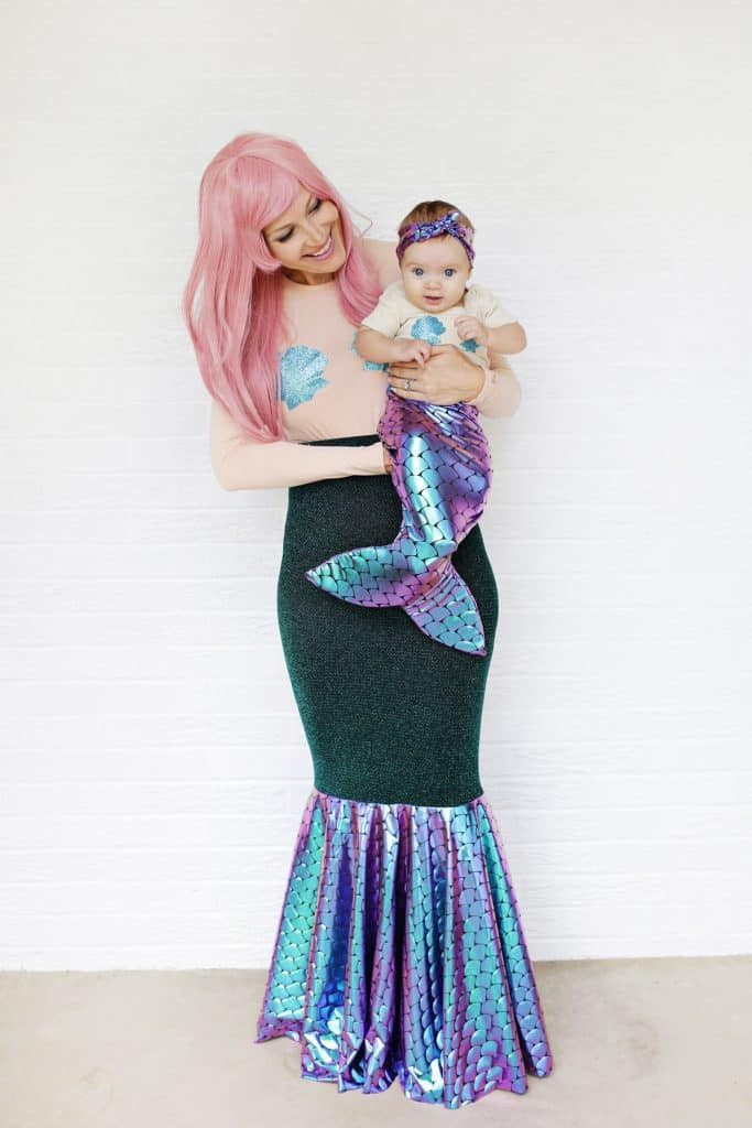 Toddler Costumes DIY
 Mother Daughter Mermaid Costume DIY A Beautiful Mess