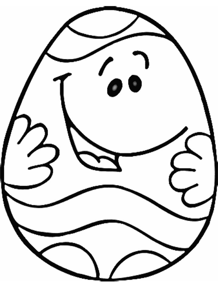 Toddler Easter Coloring Pages
 Free Printable Easter Egg Coloring Pages For Kids
