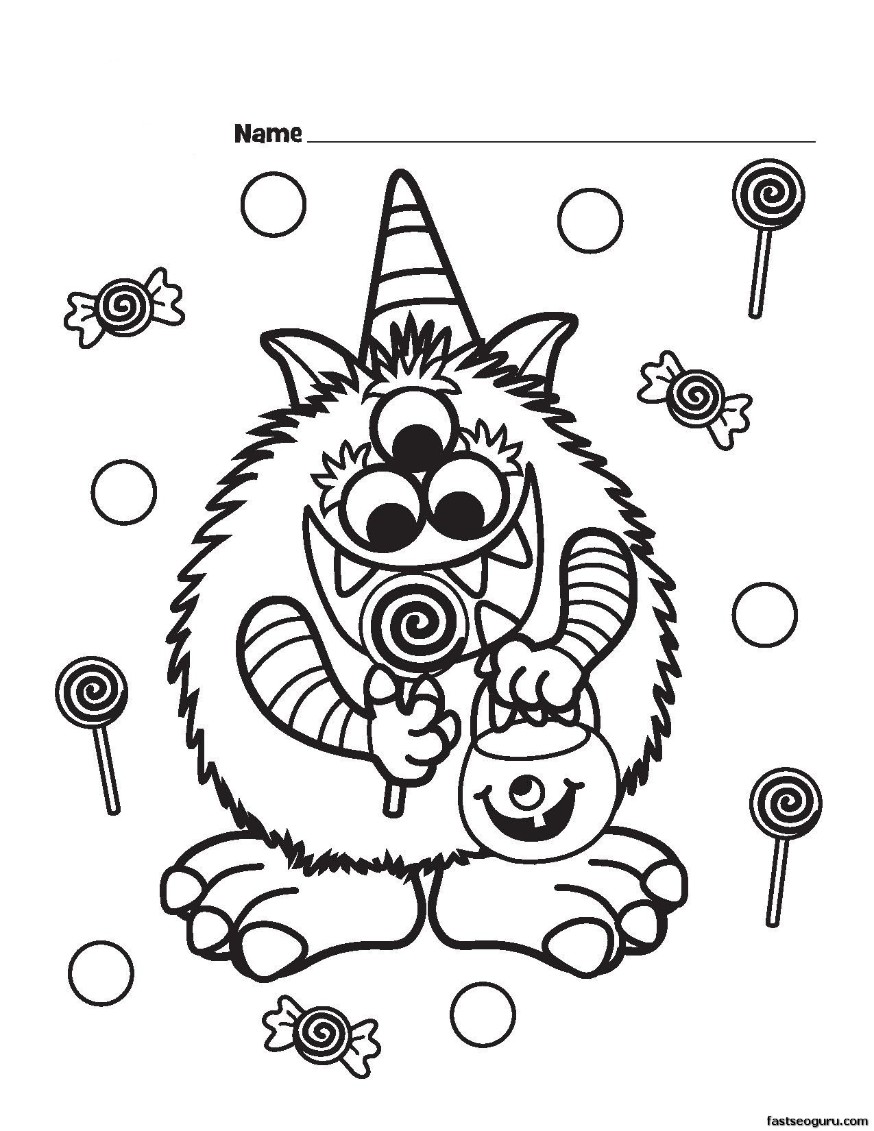 Toddler Halloween Coloring Pages Printable
 Halloween Coloring Pages Download